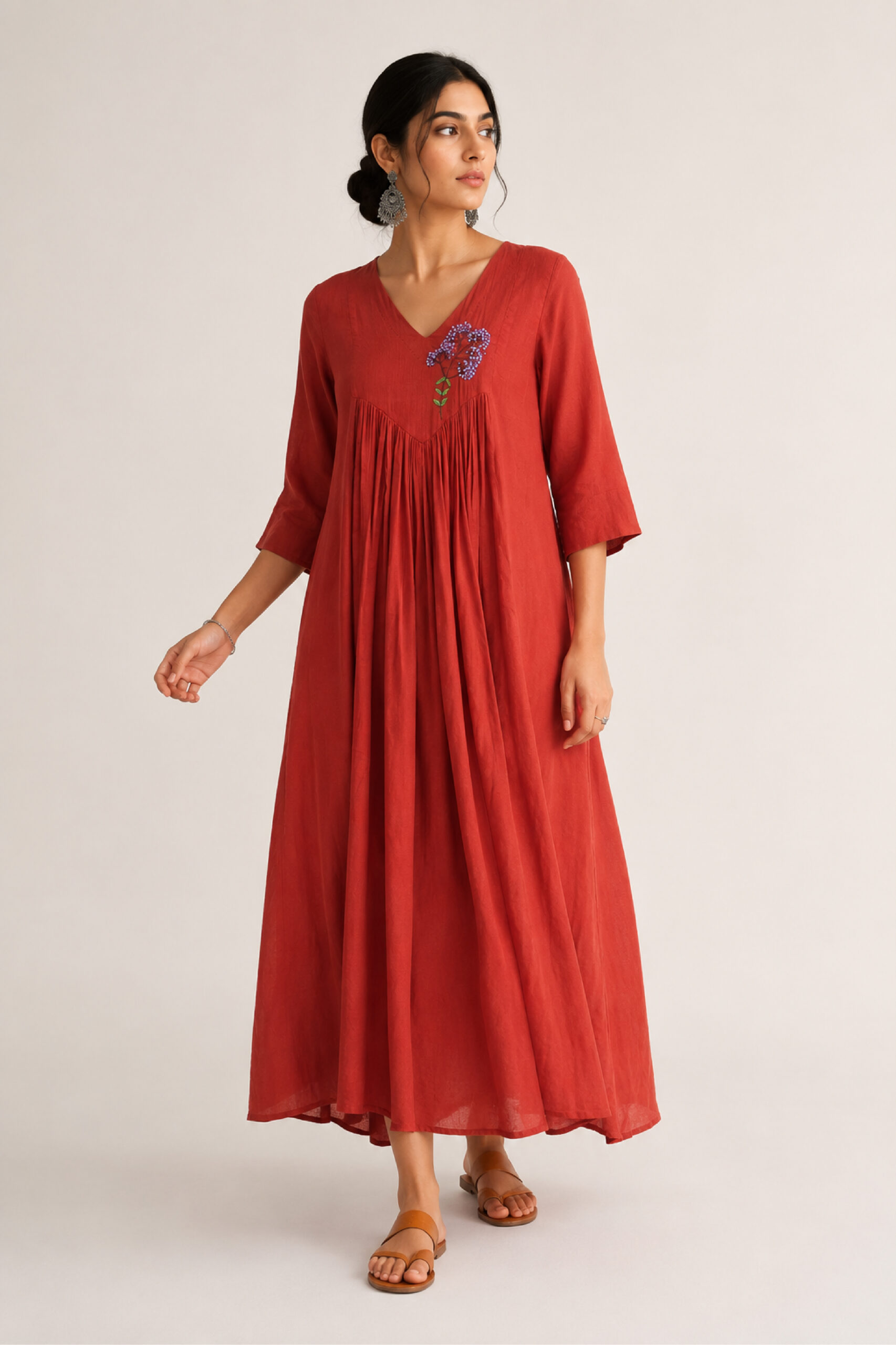 Terracotta Muse Dress