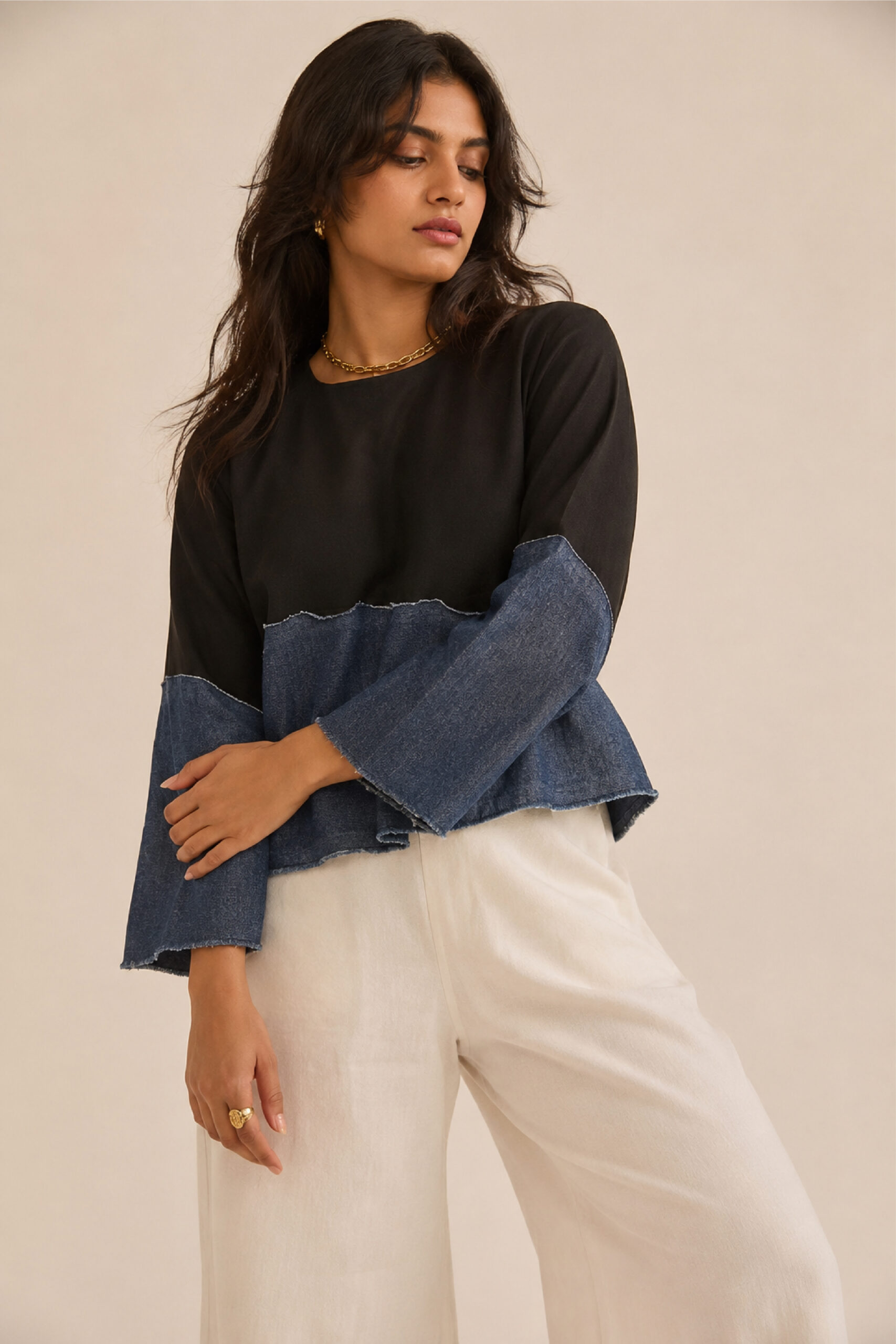 Quiet Contrast Top